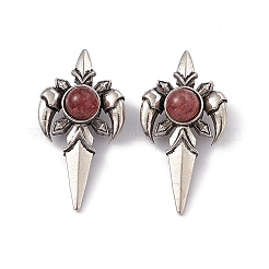 Натуральные кварцевые подвески из клубники&nbsp;KK-A173-16AS-02