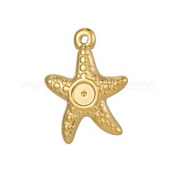 Подвески из нержавеющей стали 304 с оправой кабошон&nbsp;STAS-OY009-54G