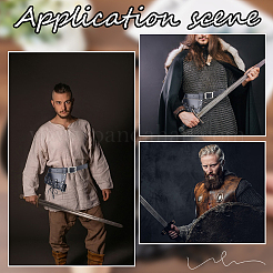 Искусственная кожа с оболочкой из сплава на талии&nbsp;AJEW-WH0419-04B