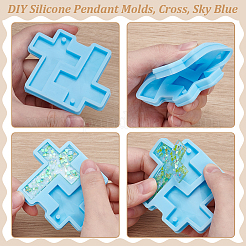 2шт diy силиконовые подвесные Молды&nbsp;SIMO-UN0001-02