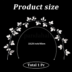 Гибкие аксессуары для волос из сплава&nbsp;PALLOY-WH20816-001S