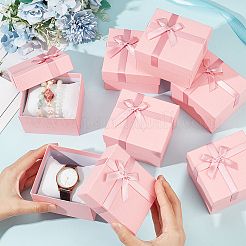 Квадратные картонные коробки для часов&nbsp;CON-WH0086-105A