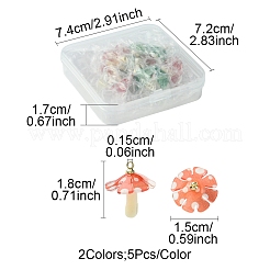 10шт 2 цвета пластиковые подвески&nbsp;KY-FS0001-34A