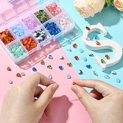 590шт 10 цвета прозрачные акриловые бусины&nbsp;OACR-YW0001-91