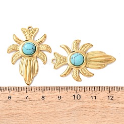 Синтетические бирюзовые подвески&nbsp;STAS-Z177-07G-02