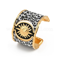 Браслеты-манжеты из нержавеющей стали 304 для женщин&nbsp;BJEW-K285-01B-G