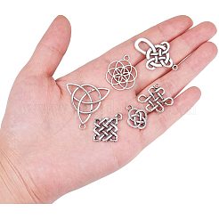 Тибетский сплав стиль Китайский узел подвески&nbsp;TIBEP-PH0004-09