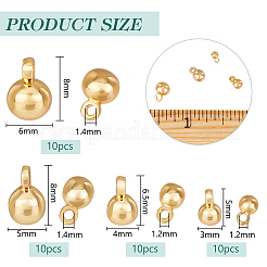 40шт 4 стиля латунные подвески&nbsp;KK-BC0013-80