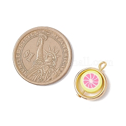 Подвески из полимерной глины ручной работы с пластиковыми рамками для бусин ccb&nbsp;PALLOY-JF04753