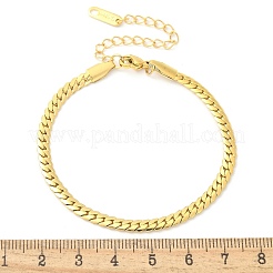 Браслеты-змейки из нержавеющей стали 304 для женщин&nbsp;LS-BJEW-U019-04G-07