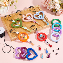 Набор для самостоятельного изготовления подвески из пищевого силикона с бусинами&nbsp;DIY-GO0001-96