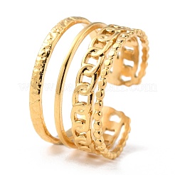 Ионное покрытие (ip) кольца из нержавеющей стали 304 RJEW-L102-03G