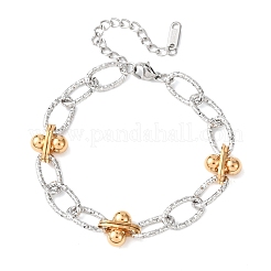 201 браслет-цепочка из нержавеющей стали&nbsp;BJEW-P378-01A-A