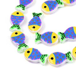 Окрашенные и нагретые стеклянные эмалевые бусины&nbsp;GLAA-T023-45M