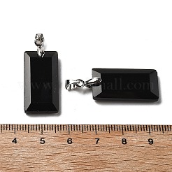 Ограненные подвески из натурального обсидиана&nbsp;G-U031-04P-02