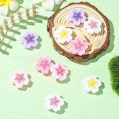 10шт 5 цвета силиконовые бусины&nbsp;SIL-CJ0003-17