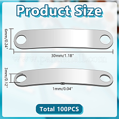 100 шт. 201 звенья/соединители из нержавеющей стали&nbsp;STAS-HY0001-78
