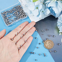 200 шт. 4 стиля 304 нержавеющая сталь разделительные бусины&nbsp;STAS-UN0052-49