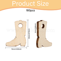 160шт деревянные подвески&nbsp;WOOD-CA0001-79B