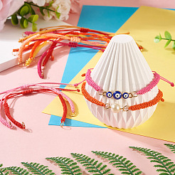 30шт 10 стиля регулируемый вощеный полиэстеровый шнур для изготовления браслета&nbsp;X1-AJEW-TAC00051