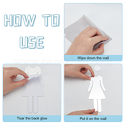 Акриловые наклейки для унитаза&nbsp;DIY-WH0569-66B-01