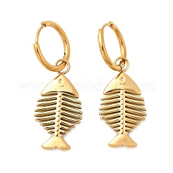 Серьги-кольца из нержавеющей стали 304&nbsp;EJEW-K268-42G