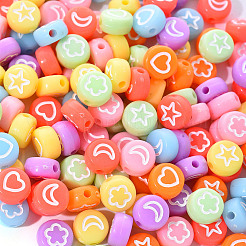 Непрозрачные акриловые бусины&nbsp;MACR-YW0001-18B