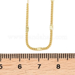 Цепочка-колье из латуни в форме звезды толщиной 2 мм для мужчин и женщин&nbsp;NJEW-L012-09G