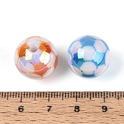 Непрозрачные акриловые бусины с УФ-покрытием&nbsp;OACR-T028-68A