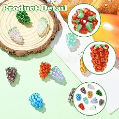 10шт 10 цвета бусины лэмпворк ручной работы&nbsp;LAMP-CJ0002-77