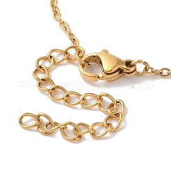 Ионное покрытие (ip) 304 нержавеющая сталь кабель цепь бант подвеска ожерелья&nbsp;NJEW-Z041-03G-04