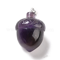 Подвески из натурального аметиста &nbsp;G-M393-01P-04