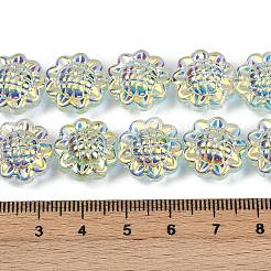 Гальванические стеклянные бусины&nbsp;GLAA-S387-01F