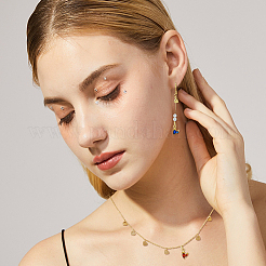 16 шт. 8-цветные латунные подвески с микропаве из кубического циркония&nbsp;KK-DC0003-76