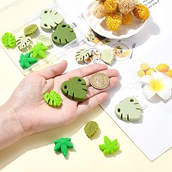 16 шт. 8 силиконовых бусины в виде листьев&nbsp;SIL-CJ0001-73