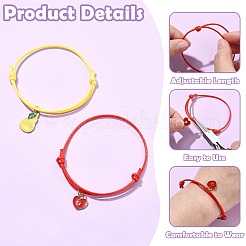 100шт 10 цвета регулируемый вощеный полиэстеровый шнур для изготовления браслетов&nbsp;BJEW-CJ00002