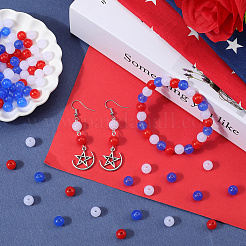 600 шт. 3-цветные акриловые бусины с имитацией желе на тему Дня независимости&nbsp;SACR-SP0001-20