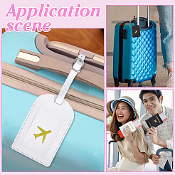 8 комплект из 2-х цветных бирок для багажа и обложек для паспорта из искусственной кожи&nbsp;AJEW-GO0002-74