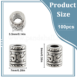 100 шт. бусины из сплава в тибетском стиле&nbsp;FIND-SP0001-96B