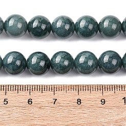 Нити бусин из натурального голубого нефрита&nbsp;G-H341-10mm-02