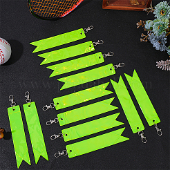 12шт прямоугольные подвесные брелки из ПВХ&nbsp;AJEW-CN0005-24A