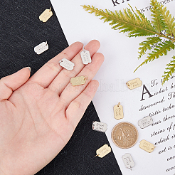 12шт 2 цвета латунные подвески&nbsp;KK-AR0002-15