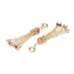 Натуральный красный агат круглый кулон с кисточкой украшение&nbsp;G-K341-05G