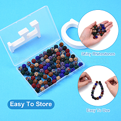 90 шт. 9-х цветные бусины в форме диско-шара&nbsp;RB-YW0001-20