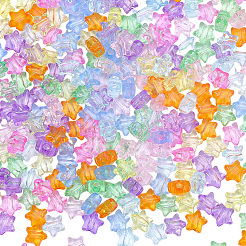 320шт 8 цвета прозрачные акриловые бусины&nbsp;MACR-PA0001-25