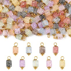 10 шт. подвески из стекла с эффектом потрескивания&nbsp;PALLOY-YW00067-01