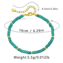 Браслеты из синтетической бирюзы в стиле бохо для женщин&nbsp;NJ4961