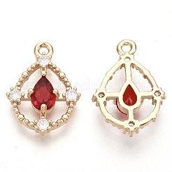 Золотые тона латунные подвески&nbsp;GLAA-R212-10B