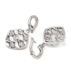 Латунный микро-паве кубический цирконий&nbsp;KK-A279-06P