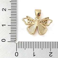 Латунные микропаве прозрачные подвески с фианитом&nbsp;KK-I712-53B-G